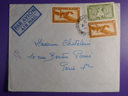 DN6 INDOCHINE   LETTRE  1949 COCHINCHINE  A PARIS FRANCE ++ AFFRANCH. INTERESSANT - Lettres & Documents