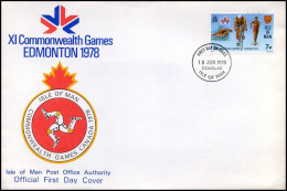 Isle Of Man - FDC - XI Commonwealth Games Edmonton 1978- - Isle Of Man