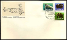 Canada - FDC - Wilde Dieren                  - 1981-1990