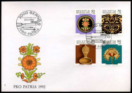 Zwitserland - FDC -  Pro Patria 1992                                - FDC