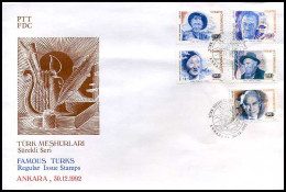 Turkije - FDC -  Bekende Turken            - FDC