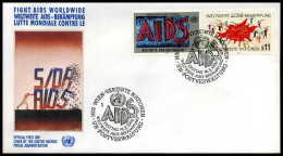 Verenigde Naties - FDC - Fight Aids Worldwide                     - Otros & Sin Clasificación