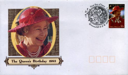Australië  - FDC -  The Queen's Birthday 1993                        - Ersttagsbelege (FDC)