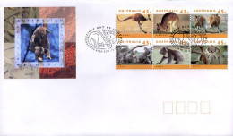 Australië  - FDC -  Koala's And Kangooroos                    - Ersttagsbelege (FDC)