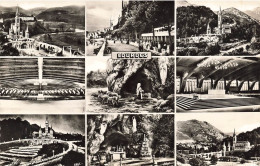 FRANCE - Lourdes - La Basilique - Piscines - Apparition - Grotte - Procession Aux Flambeaux - Carte Postale - Lourdes