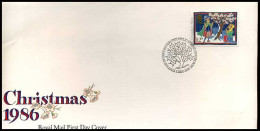 Groot-Brittannië - FDC - Kerstmis 1986              - 1981-90 Ediciones Decimales