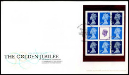 Groot-Brittannië - FDC - The Golden Jubilee    Definitives                - 2001-2010 Dezimalausgaben