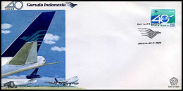 Indonesië - FDC -  40 Years Garuda Indonesia                     - Indonesia