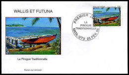 Wallis Et Futuna - FDC - La Pirogue Traditionnelle                            - Andere(Zee)