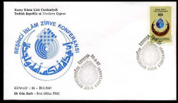 Cyprus - FDC - Fifth Islamic Summit Conference                              - Brieven En Documenten