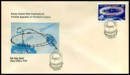 Cyprus - FDC -  Giotto Sateliet                              - Briefe U. Dokumente