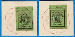 1943 Zu W 17L+17R / Mi 423L+423R / YT Obl. Centrale EXPO. PHIL. GENÈVE 19.9.43 SBK 50 CHF Voir Description - Used Stamps