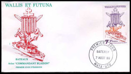 Wallis Et Futuna - FDC - Schip                             - Autres (Mer)