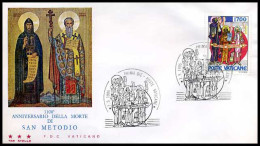 Vaticaan - FDC - 1100° Anniversario Della Morte Di San Metodio                         - FDC