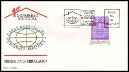 Spanje - FDC - I Congreso Mundial De Casas Regionales                         - FDC