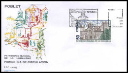 Spanje - FDC - Patrimono Mundial De La Humanidad : Poblet                    - FDC