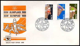Malta - FDC - Sport : Olympische Spelen 1988                      - Malta