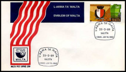 Malta - FDC - Emblem Of Malta                     - Malta