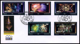 Malta - FDC - Vuurwerk                      - Malta