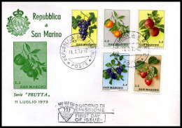 San Marino -  FDC -  Fruit                     - FDC