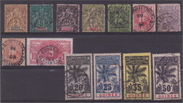 Guinée Lot De 13 Timbres De 1892 à 1907 Dont N° 8, 13, 27 Et 43 - Used Stamps