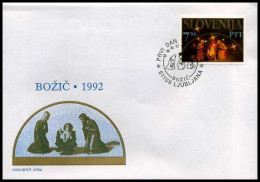 Slowakije -  FDC - Kerstmis 1992                                        - FDC
