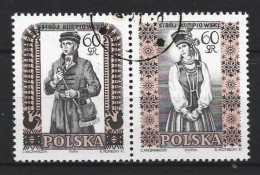 Polen 1959 Folklore Costumes Y.T. 1007/1008 (0) - Usati