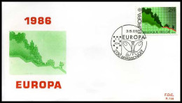 België - FDC - Europa 1986                            - 1986