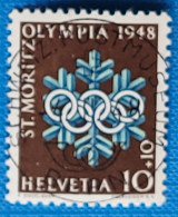 1948 Zu W 26w / Mi 493x / YT 450 Obl. Centrale BERN 4.2.48 Voir Description - Used Stamps
