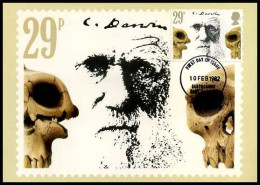 Groot-Britannië - MK - Charles Darwin                               - Maximumkaarten
