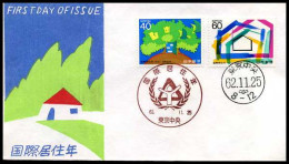 Japan - FDC - International Year Of Shelter For The Homeless                                   - FDC