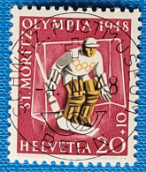 1948 Zu W 27w / Mi 494x / YT 451 Obl. Centrale BERN 4.2.48 Voir Description - Used Stamps