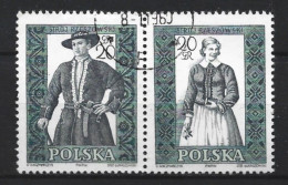 Polen 1959 Folklore Costumes Y.T. 1003/1004 (0) - Usati