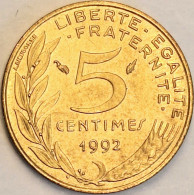 France - 5 Centimes 1992, KM# 933 (#4207) - 5 Centimes