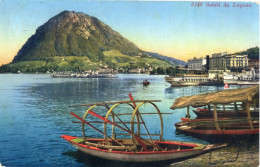 SALUTI DA LUGANO - CARTOLINA FP SPEDITA NEL 1937 - Lugano