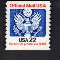 208999426 1985 (XX) SCOTT O136 POSTFRIS MINT NEVER HINGED Eagle & Shield OFFICIAL MAIL - Dienstzegels