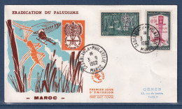 Maroc - Premier Jour - FDC - Eradication Du Paludisme - 1962 - Morocco (1956-...)