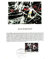 NOTICE FDC 1985 PEINTURE DE JEAN DUBUFFET - 1980-1989
