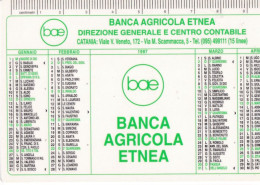 Calendarietto - Banca Agricola Etnea - Catania - Anno 1997 - Small : 1991-00