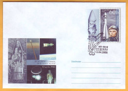 2006 Moldova Moldavie Moldau  FDC 45 Years Of  Yuri Gagarin. Space. Rocket. Black. - Moldavië