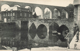 FRANCE - Dinan - Vue Sur Le Vieux Pont Et Le Viaduc - Animé - Vue Générale - Carte Postale Ancienne - Dinan