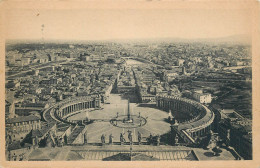 Italy Roma Piazza S Pietro E Panorama Della Citta Preso Dalla Cupola - Orte & Plätze