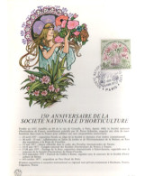 NOTICE FDC 1977 150 SOCIETE D'HORTICULTURE - 1970-1979