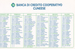 Calendarietto - Banca Di Credito Cooperativo Cuneese - Anno 1997 - Tamaño Pequeño : 1991-00
