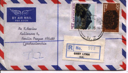 1975 Registered Cover Grey Lynn (22 Sp) To Czechoslovakia - Cartas & Documentos