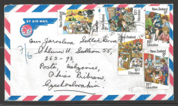 1977 Five Education Stamps To Czechoslovakia - Cartas & Documentos