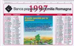 Calendarietto - Banca Popolare Dell'emilia Romagna - Il Conto Speciale Per La Pensione - Anno 1997 - Small : 1991-00