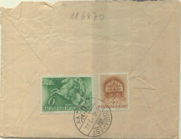 Postzegels > Europa > Hongarije > 1945-60 >Brief Uit 1948 Met 2 Zegels (16780) - Lettres & Documents