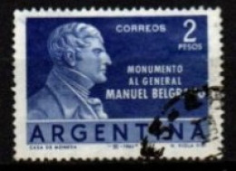ARGENTINE  -   1961 .  Y&T N° 645 Oblitéré .   Statue De Manuel Belgrano - Gebraucht