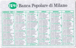 Calendarietto - Banca Popolare Di Milano - Anno 1997 - Small : 1991-00